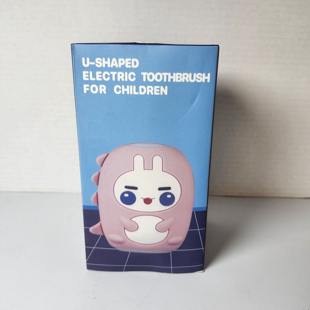 Cartoon U-Shaped Children's Electric Toothbrush Food Grade Silicone USB Charge